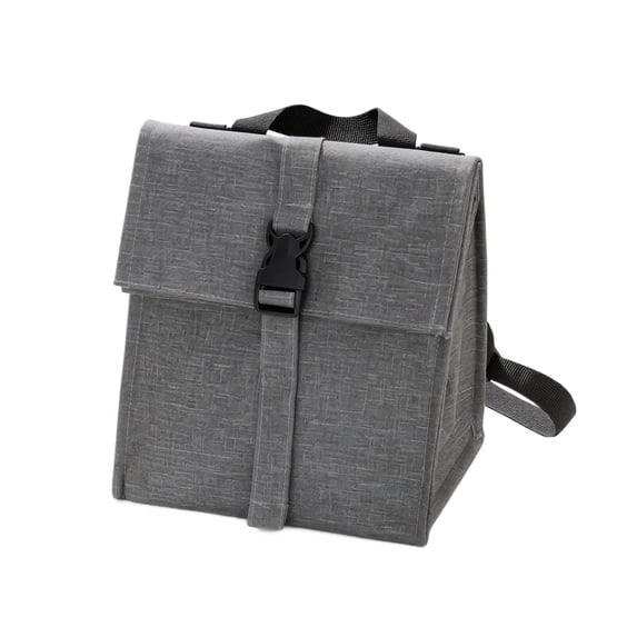 Insulated Lunch Bag | Lunch Bag with Shoulder Strap | Leak Proof Insulated Cooler Bag for Work Travel, Gray Reusable Lunch Bag for Women Men