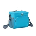 thumbnail image 1 of Insulated Lunch Bag For Lunch Box,Large Capacity Bento Bag,Leak Proof Thermal Lining,Reusable Lunch Tote,Double Reinforced Zipper,Front Pockets Side Mesh Pockets,Shoulder Strap Portable Handbag, 1 of 6