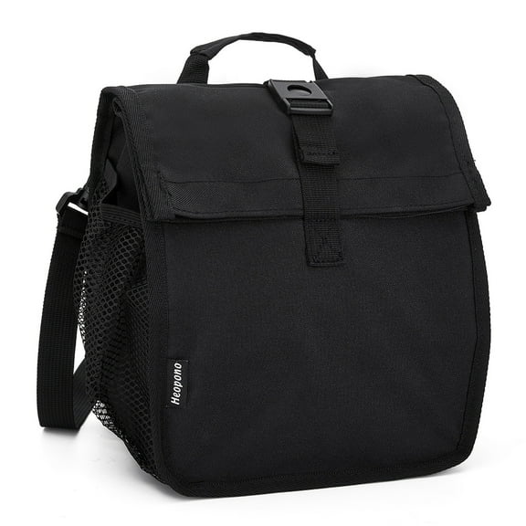 Insulated Lunch Bag for Men & Women Simple Bento Cooler Bag Lunch Tote Bag Lunch Box Lunch Container Cooler Bag for Office Work School Picnic Beach Lunch Outdoor Picnics(Black)