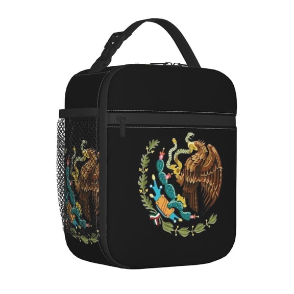 Insulated Lunch Bag Mexico-Logo Reusable Lunch Box for Men Women