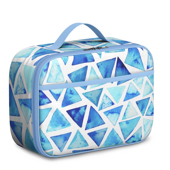 Insulated Lunch Bag With Retro Checkerboard Print, Durable Lightweight Tote For School, Daycare, Picnics, And Travel. Perfect For Abstract Plaid And Vintage Checkered Lovers