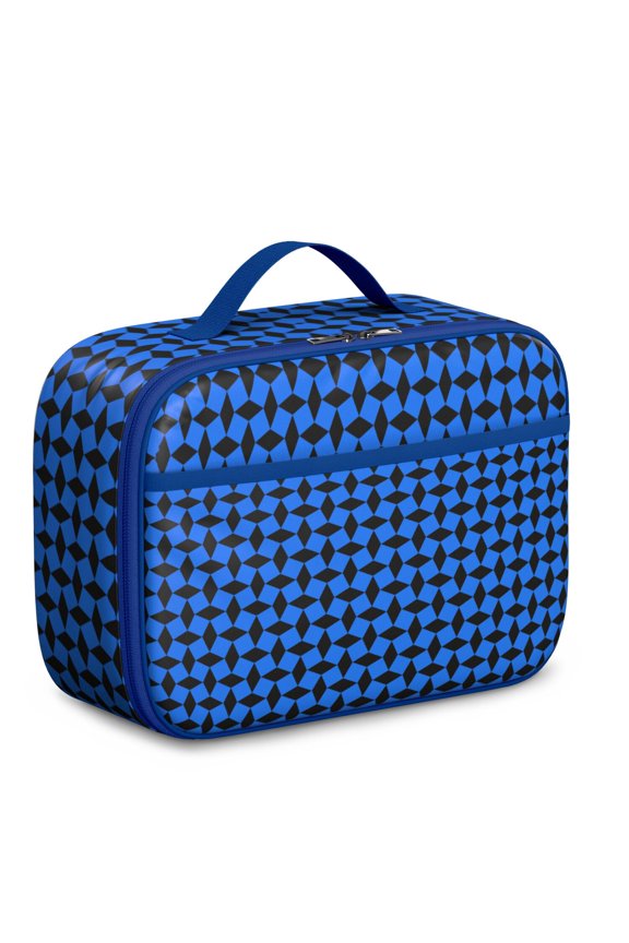 Insulated Lunch Bag With Retro Checkerboard Print, Durable Lightweight Tote For School, Daycare, Picnics, And Travel. Perfect For Abstract Plaid And Vintage Checkered Lovers