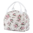 thumbnail image 1 of Insulated Lunch Bag, Reusable Large Capacity Cooler Bag with Leakproof Design, Cute Corduroy Lunch Box for Work Travel Picnic and Daily Commute, 1 of 6