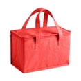 thumbnail image 1 of Insulated Lunch Bag,Reusable Lunch Box Container,Red Large Leakproof Thermal Snack Bag,Insulated Cooler Bag for Men Women Work Travel Picnic Outdoor, 1 of 7