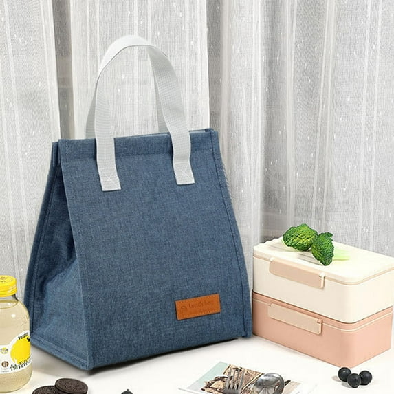 Insulated Lunch Bag, Reusable Lunch tote, Eco-Friendly Leak-Proof Thermal Food Container for Work School Picnic, Multiple Compartments Adjustable Dividers Easy-Clean Lining Durable Recycled Materials