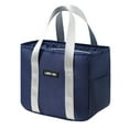 thumbnail image 1 of Insulated Lunch Bag,Reusable Portable Bento Bag,Water-Proof Reusable Portable Lunch Tote Bags,Leakproof Cooler Food Lunch Containers,Reusable Lunch Tote Bags for Work,Travel,Outdoor,Z4-Navy Blue, 1 of 4