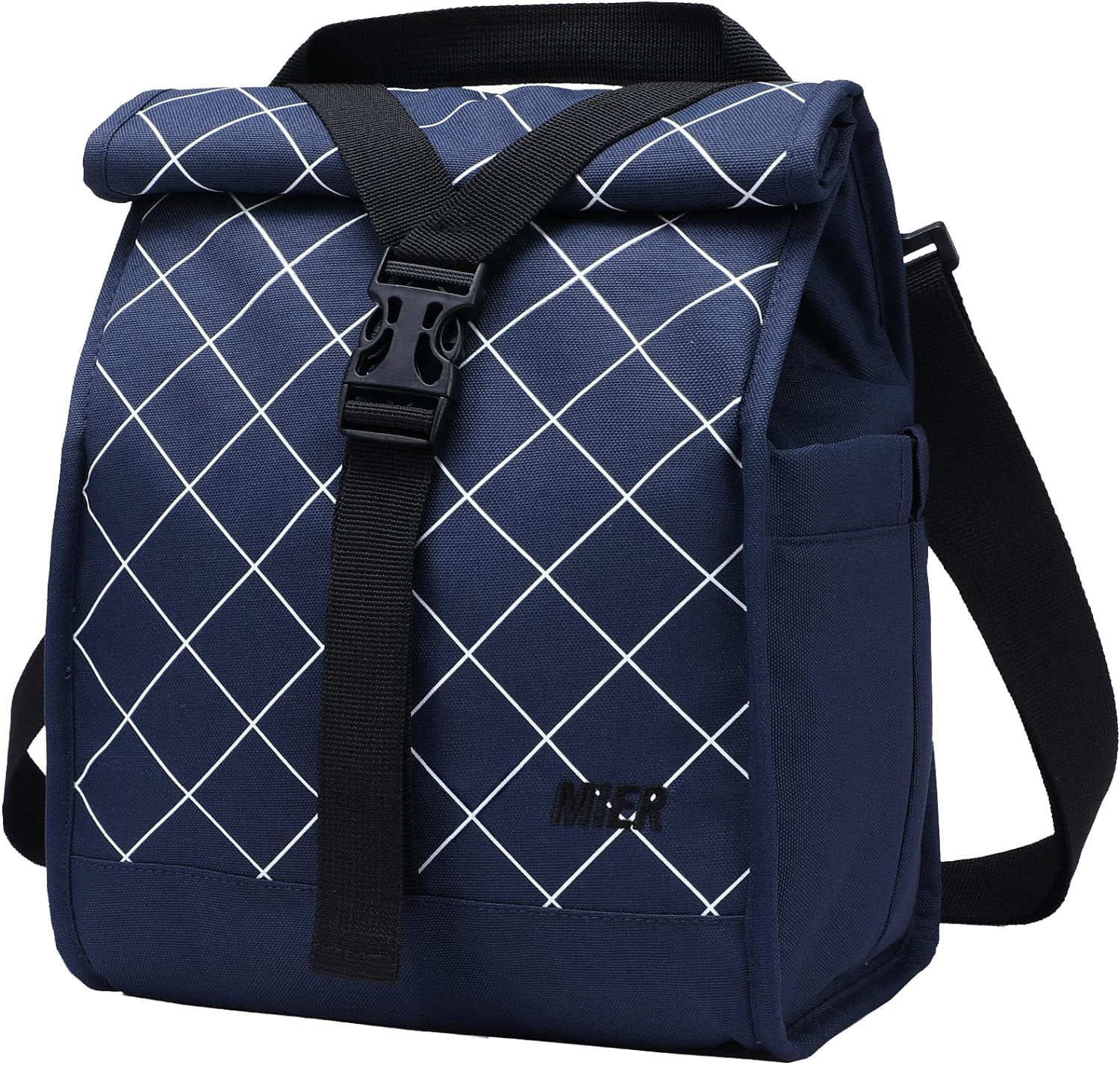 Insulated Lunch Bag Roll Top Lunch Box for Women Men Adults Foldable