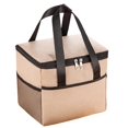 thumbnail image 1 of Insulated Lunch Bag Small 9 Inch Soft Sided Cooler Bag Insulated Carrier Meal Prep Lunch Bag for Work Adults Women Beige, 1 Pack, 1 of 5
