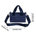 thumbnail image 1 of Insulated Lunch Bag, Small Cool Bag, Mini Zip Lunch Box for Outdoor Picnic Work, Adjustable Detachable Shoulder Strap, Nylon Material, Lightweight Portable Cooler Tote, 1 of 8