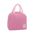 thumbnail image 1 of Insulated Lunch Bag | Small Reusable Tote Bag | Insulated Lunch Bag for Women for Work Daily Use | Great Gift Pink Thermal Lunch Bag, 1 of 6