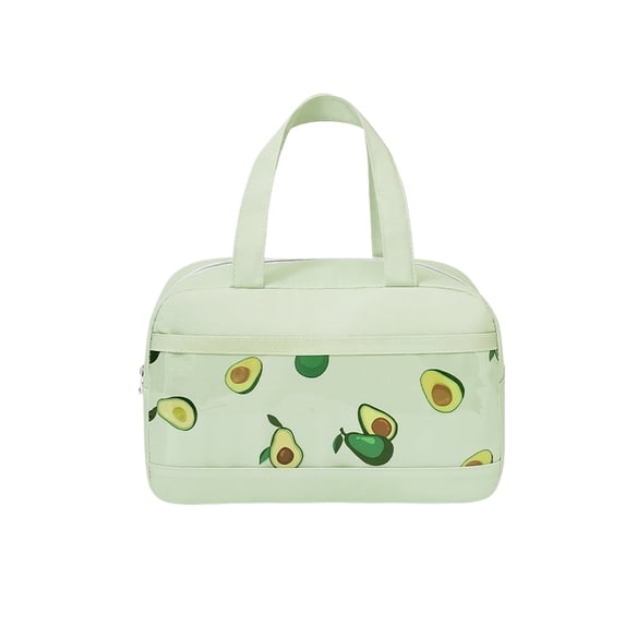 Insulated Lunch Bag, Thermal Meal Prep Tote for Students and Office, Reusable Lunch Box Pouch, Water Resistant Cooler Bag, Green