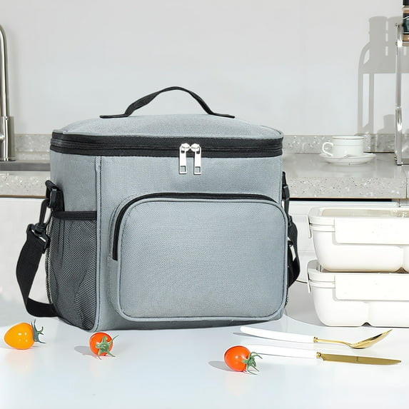 Insulated Lunch Bag Thermal Tote for Office Work Picnic Beach Bento Box Carrier Leakproof Food Container with Handle Portable Cooler Bag for Men Women Adults