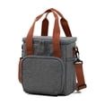 thumbnail image 1 of Insulated Lunch Bag– Three Deck Expandable Lunch Box Tote Cooler Bag with Shoulder Strap, Lightweight Leakproof Soft Lunch Bag for Adult, Work, Travel, Picnic, 1 of 7