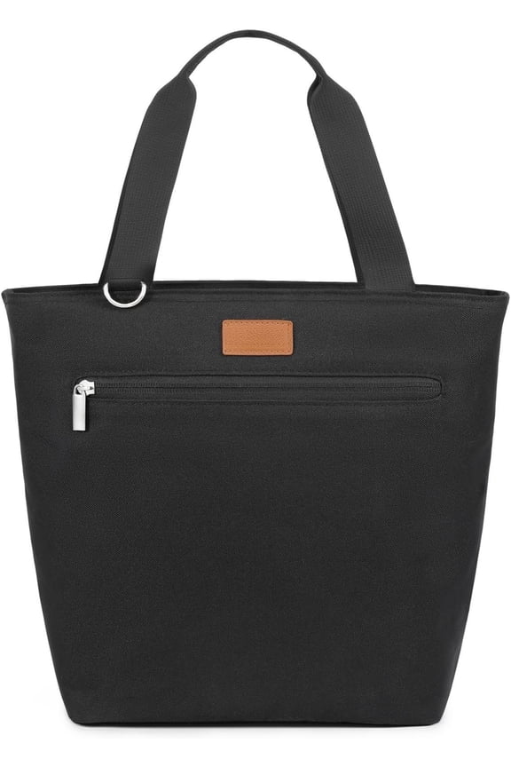 Insulated Lunch Bag Tote Lunch Box - Large Leakproof Cooler Bags for Adults - Soft Lunchbox for Women Work Shift Outdoor Travel Black 8L