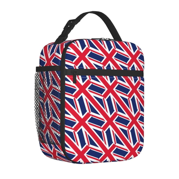 Insulated Lunch Bag Union Jacks Flag Reusable Lunch Box for Men Women