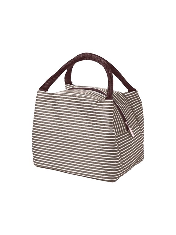 Insulated Lunch Bag for Women Compact for Work and Travel Use, Reusable Tote Cooler Bag for Food Beverage and Snack Storage, Leakproof Lunch Pail for Office Picnic and Outdoor Activities