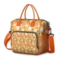thumbnail image 1 of Insulated Lunch Bag Women, Leakproof Large Lunch Box, Reusable Lunch Cooler Bag with Adjustable Strap, Lunch Tote Bag for Work Women,Orange Print Lunch Tote Bags Gifts for Woman, Mom, 1 of 6