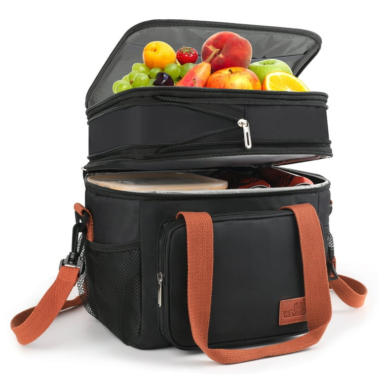 Lunch Box For Women/Men-Insulated Lunch Bag-Expandable Double