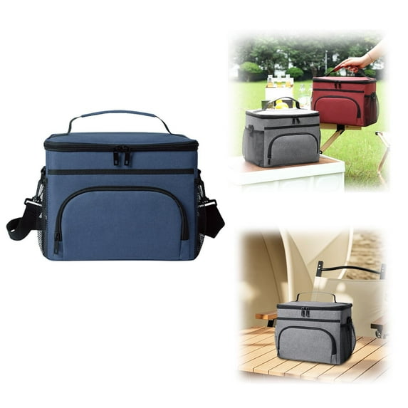 Insulated Lunch Bag for Women/Men Reusable Lunch Box for Work School Picnic Beach Leak Proof Freezer Cooler Bag with Adjustable Shoulder Strap for Kids/Adults,Portable Picnic Cooler Peva Leakproof A