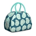 thumbnail image 1 of Insulated Lunch Bag Women, Reusable Seashell Conch Swirl Pattern Tote Lunch Box, Leakproof Cooler Lunch Bags for Work Office Travel Picnic, 1 of 4