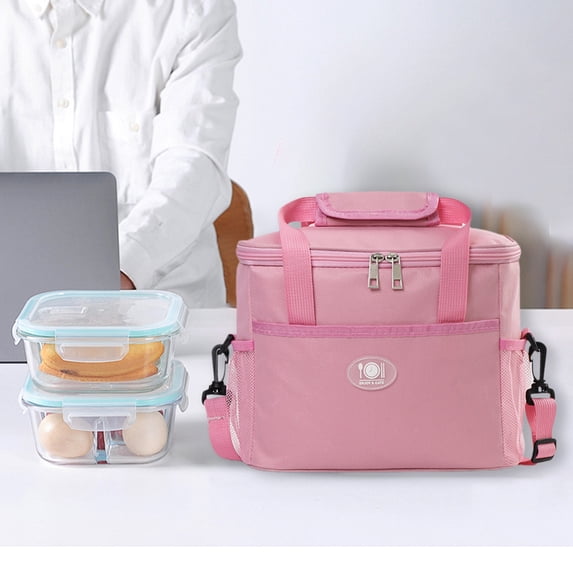 Insulated Lunch Bag for Work Reusable Thermal Lunch Tote with Thickened Waterproof Fabric Leakproof & Easy to Clean for Office Commuters and School Students