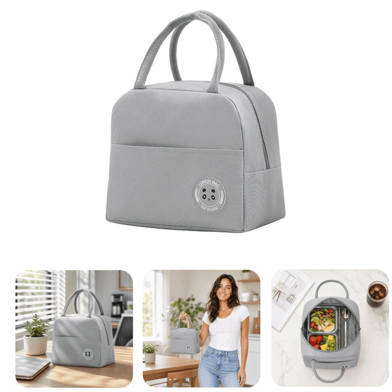 Insulated Lunch Bag for Men & Women - Leakproof Lunch Box for Cooling/Warming, Portable & Small Lunch Bag for Work, Picnic, Travel