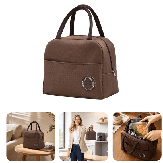 Insulated Lunch Bag for Men & Women - Leakproof Lunch Box for Cooling/Warming, Portable & Small Lunch Bag for Work, Picnic, Travel