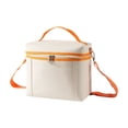 thumbnail image 1 of Insulated Lunch Bag for Women Men | Lunch Bag with Shoulder Strap | Reusable Beige Lunch Box for Work School Picnic, 1 of 7