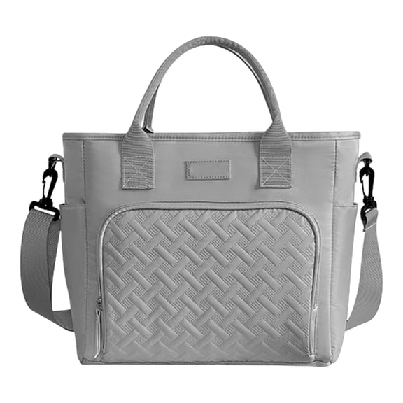women lunch bags for work large lunch box Insulated Lunch Tote Adult Picnic Leakproof Gray