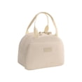 thumbnail image 1 of Insulated Lunch Bag with Large 6.5L Capacity for Office and School, Portable Corduroy Bento Bag with Front Pocket and Easy-Clean Lining, 1 of 6