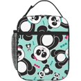 thumbnail image 1 of Insulated Lunch Bags Leakproof Lunch Tote Soft Panda Bears Lunch Tote Bag Suitable For Travel, Picnic, Office, Shopping, 1 of 6