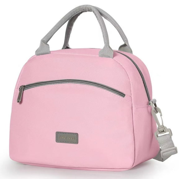 Insulated Lunch Bags for Women Men with Adjustable Shoulder Strap,AILKIN Large Lunch Box Tote Leakproof 6-12Hrs Cooler Reusable Thermal Lunch Bags for Women,Adults,School,Work,Office,Picnic,Pink