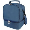 thumbnail image 1 of Insulated Lunch Bags for Women Men with Adjustable Shoulder Strap,AILKIN Large Lunch Box Tote Leakproof Cooler Reusable Double Deck Thermal Lunch Bags for Women,Adults,Work,Picnic,Dark Blue, 1 of 7