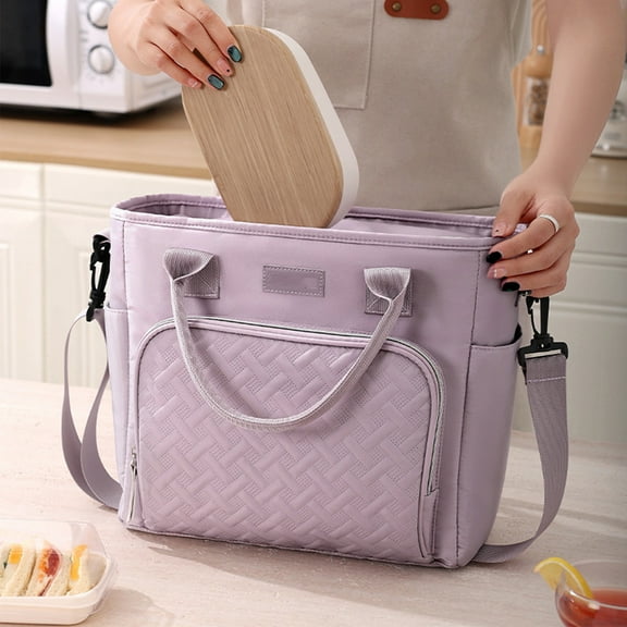 Insulated Lunch Bags with Adjustable Shoulder Straps Leakproof Cooler Tote for Work home Picnic Beach Reusable Food Container Men Women