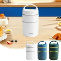 Insulated Lunch Box | 680ml Stainless Steel Soup Thermos | 3-Layer Insulation for Hot Food & Cold Drinks | Includes Folding Spoon | Portable for Work, School & Outdoors | 1-Piece