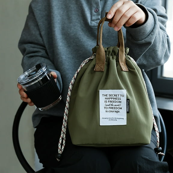 Insulated Lunch Box Bag, Portable Office Worker Student Lunch Bag, Large Capacity Waterproof Commuting Handbag, Advanced Thermal Lining Hot Cold Retention Bag, Leak-Proof Easy-Clean Lunch Bag