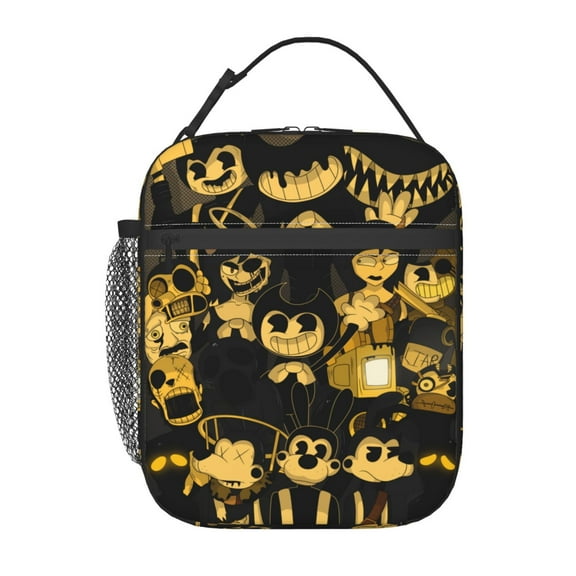 Insulated Lunch Box Bendy And The Ink Machine , Reusable Portable Lunch Box, Lightweight & Durable Lunch Box For School Work Picnic Portable Lunch For Office Work Travel Gifts