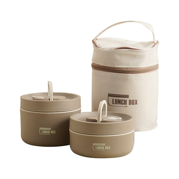 Insulated Lunch Box with Containers, Stackable Thermal Food Container Set, Style Bento Box for Women, Microwave Safe Lunch Containers, Ideal for Hot Food Storage