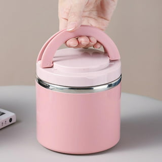 Atopoler Vacuum Insulated Food Jar for Kids with Foldable Spoon 17.9 oz Stainless Steel Thermal Food Container Food Thermos(Pink), Size: 530