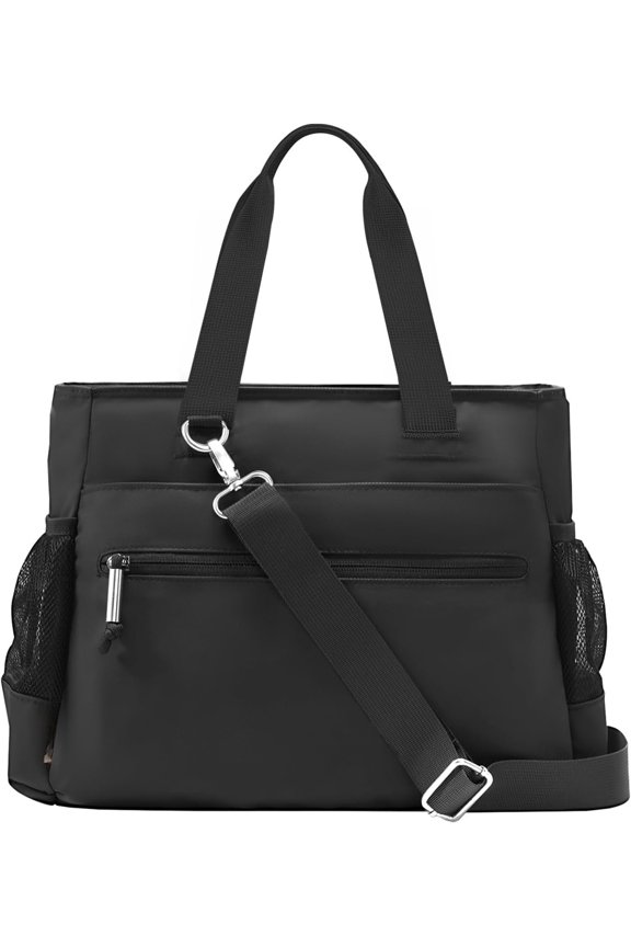 Insulated Lunch Box Lunch Bag Tote - Large Leakproof Cooler Bags for Women - Soft Lunchbox for Adults Work Shift Picnic Travel Black 10L