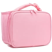 Lunch Box for Kids Boys Girls Men Women, Insulated Lunch Bag with Buckle Handle for School Work Picnic Travel, Reusable Leakproof Lunchbox Cooler - Pink