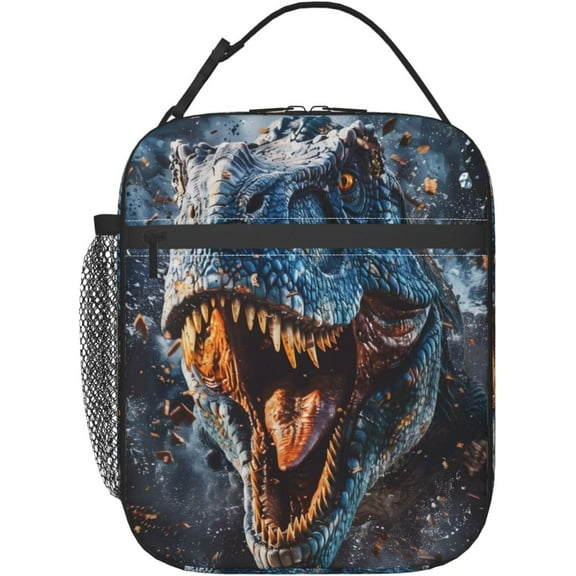 Insulated Lunch Box for Dinosaur Lunch Box for Work,Picnic,,Travel,Hiking,Beach or Fishing Polyester Dinosaur Theme Lunch Bag