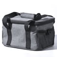 thumbnail image 1 of Insulated Lunch Box for Men Women, Single Layer Leak-Proof Lunch Bag with Adjustable Strap for Adult, Ideal for Work, Picnic, Travel - Gray, 1 of 1