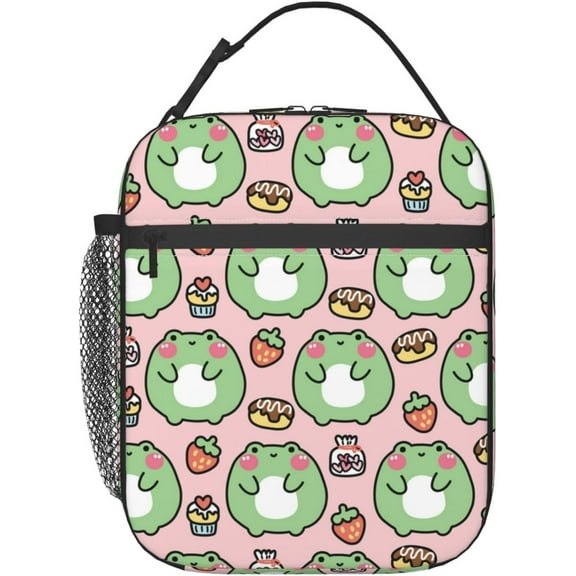 Insulated Lunch Box for Women Frog Lunch Box for Work Picnic Travel Hiking Beach or Fishing Home Birthday Gift Frog Lunch Bag Cute Frog