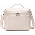 thumbnail image 1 of Cream Insulated Lightweight Waterproof Multiple Pockets Adjustable Shoulder Strap Nylon Cooler Bag, 1 of 6