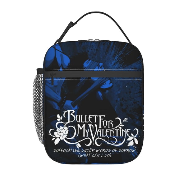 Insulated Lunch Case Cooler Handbags Box Tote Bags For Picnic Travel Work Beach or Hiking Gifts Bullet For My Valentine (28) Lunchbag