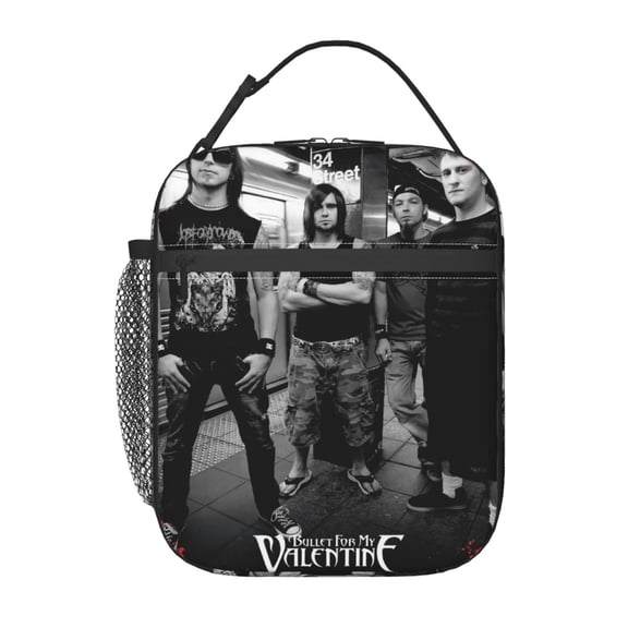 Insulated Lunch Case Cooler Handbags Box Tote Bags For Picnic Travel Work Beach or Hiking Gifts Bullet For My Valentine (6) Lunchbag