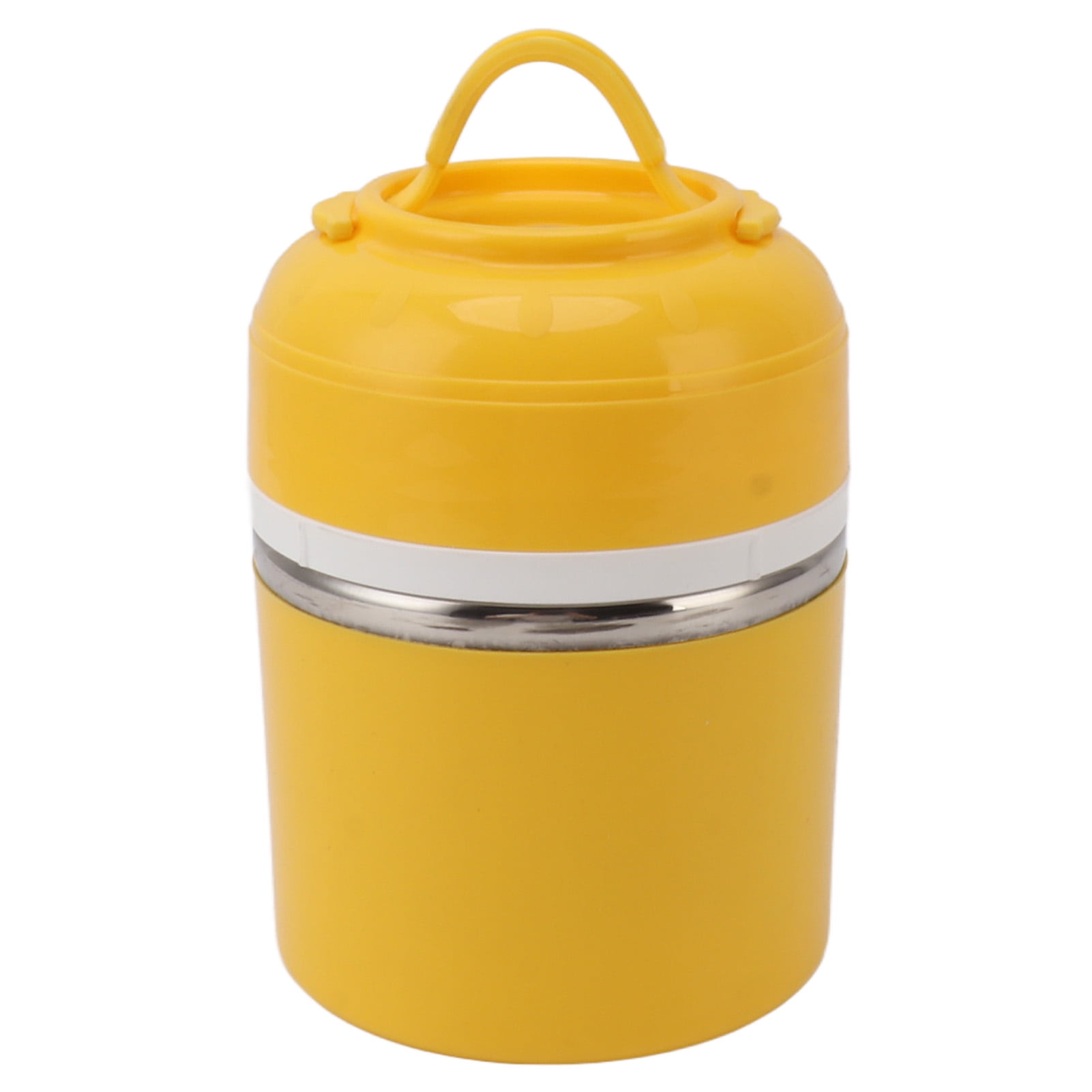 Insulated Lunch Container Stainless Steel Portable Round Thermal Lunch