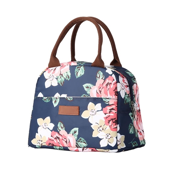 Insulated Lunch Cooler Bag, 11.4"×9" Adult Reusable Thermal Tote, Portable Cooler Lunch Handbag, Multi‑Purpose Food Carrier, Tote Bag Organizer for Women/Men, Reusable, Handle Lunch Tote