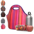 thumbnail image 1 of Insulated Lunch Tote Bag, Washable Foldable Thermal Cooler Pouch Keeps Food Warm Cold, Zipper Handheld Lunch Box for Office Picnic Camping Multi-Purpose Storage Cosmetic Bag Gift, 1 of 5